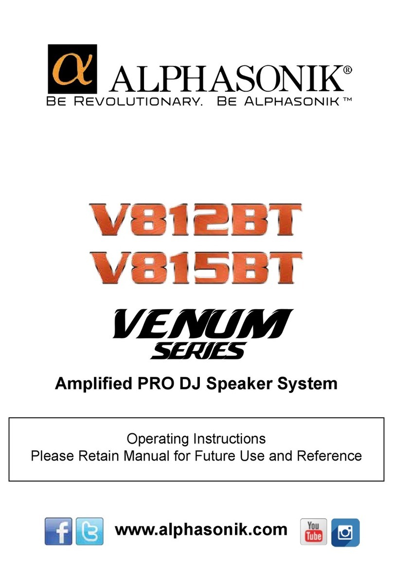 Alphasonik PRO Venum Series User manual