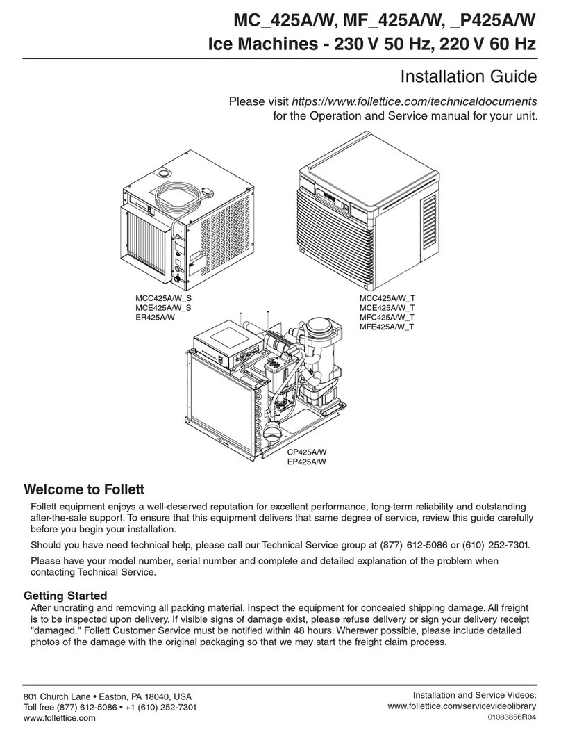 Follett Maestro Plus MC 425A Series User manual