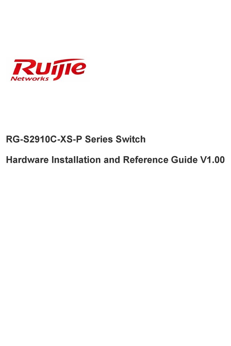 Ruijie Networks RG-S2910C-XS-P Series Installation and operating manual