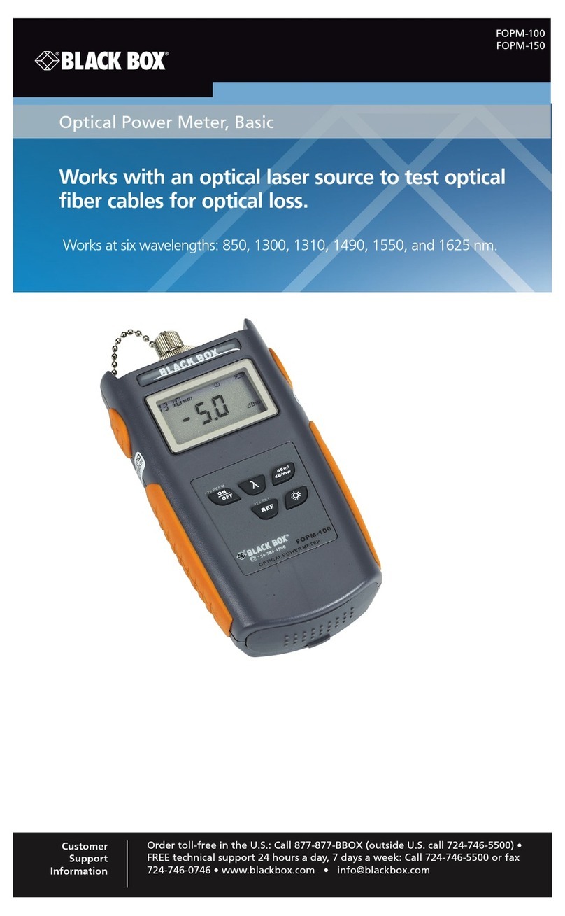 Black Box FOPM-100 manual