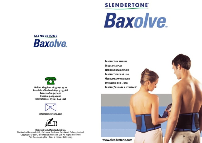 Slendertone Baxolve Series instruction manual