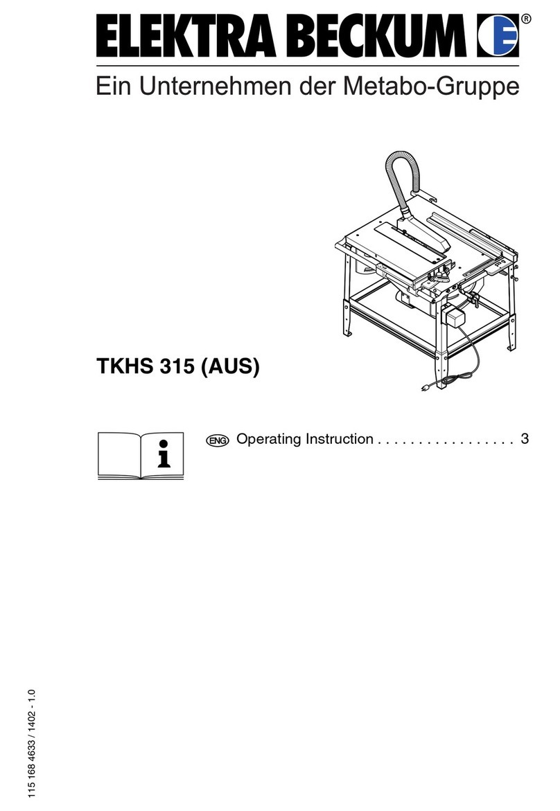 Elektra Beckum TKHS 315 operating instructions