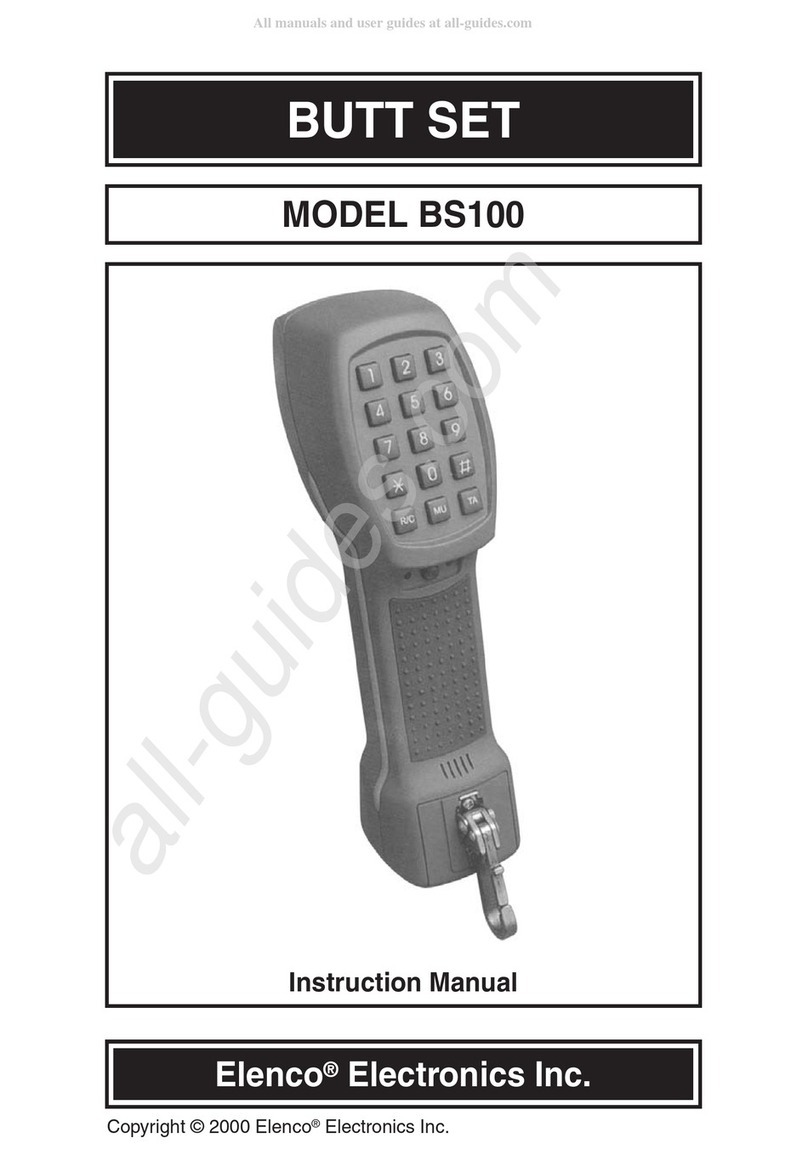 Elenco Electronics BS100 instruction manual