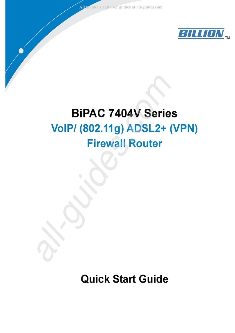 Billion BiPAC 7404V series quick start guide