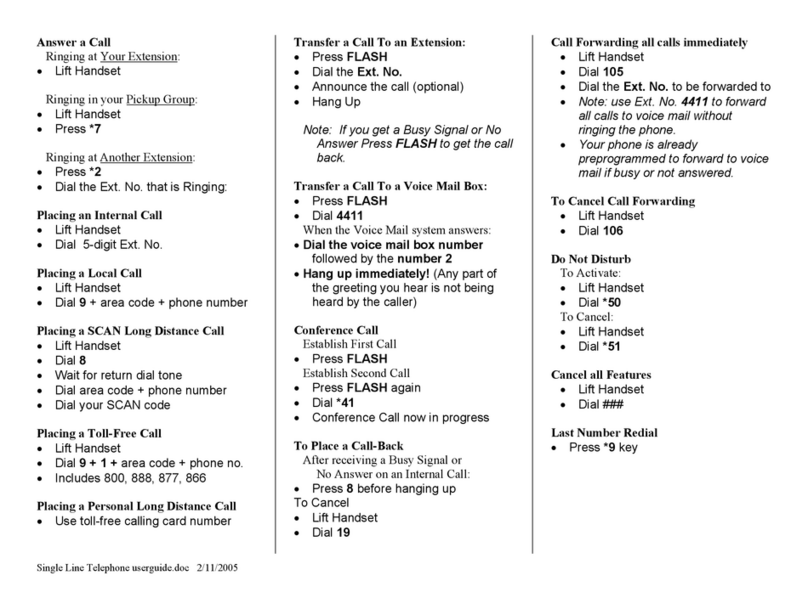 Mitel SX-2000 Light User manual