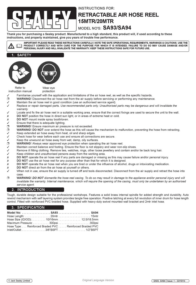 Sealey SA93 User manual