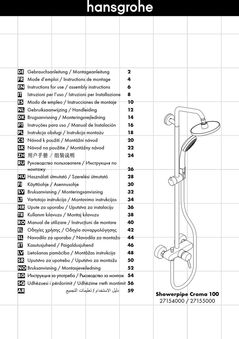 Hans Grohe Showerpipe Croma 100 Series Manual