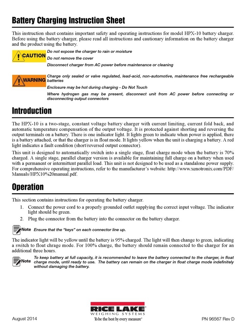 Rice Lake HPX10-06C100 instruction sheet