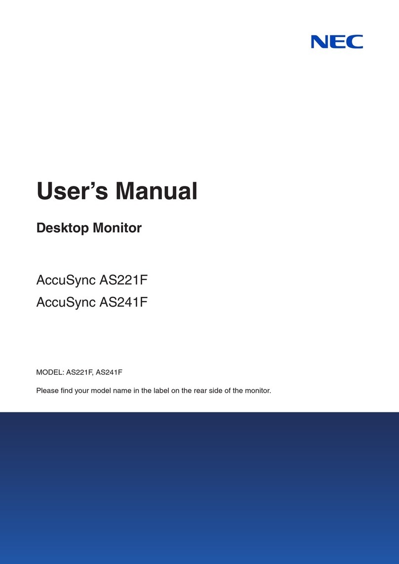 NEC AccuSync AS221F User manual
