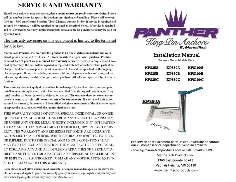 MarineTech Panther KingPin KPS25A installation manual