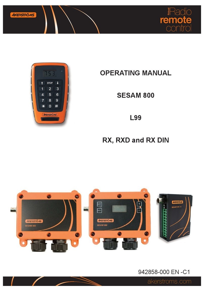 Akerstroms SESAM 800 L99 Series operating manual