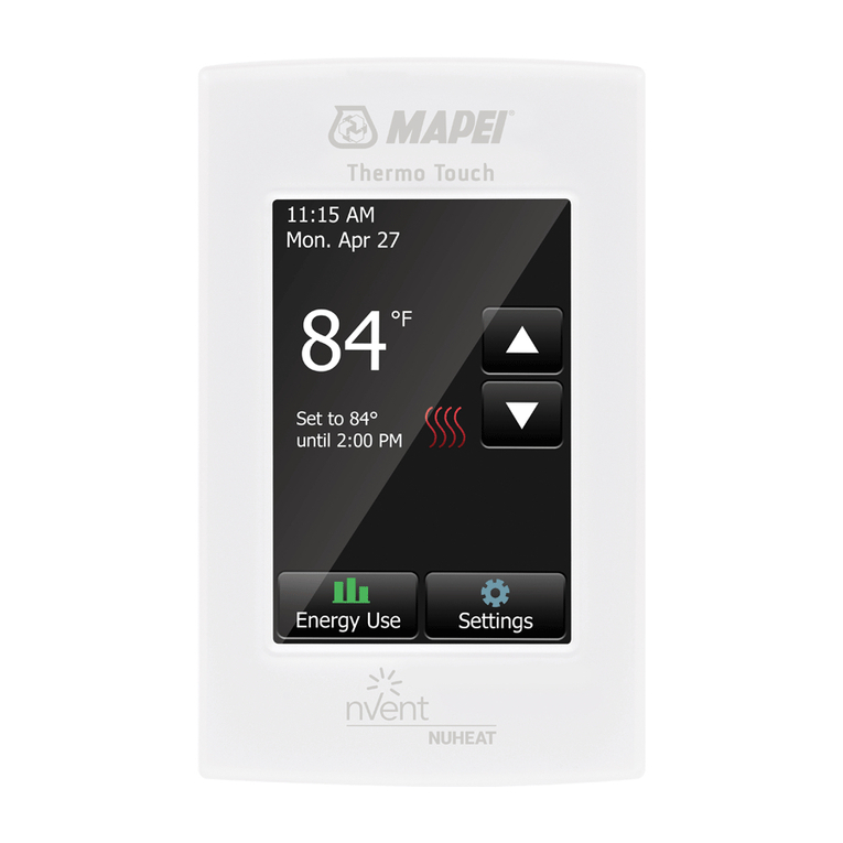 Mapei Mapeheat Thermo Touch User manual