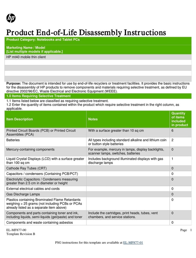 HP mt40 Assembly instructions