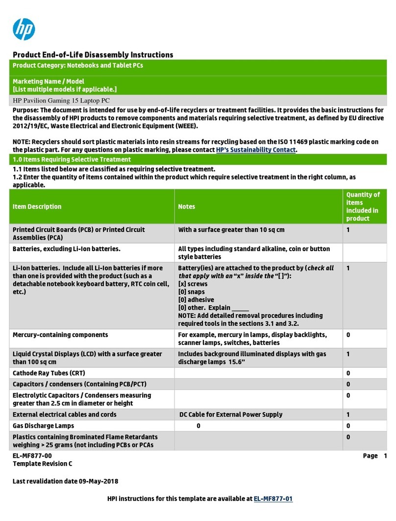 HP Pavilion Gaming 15 Assembly instructions