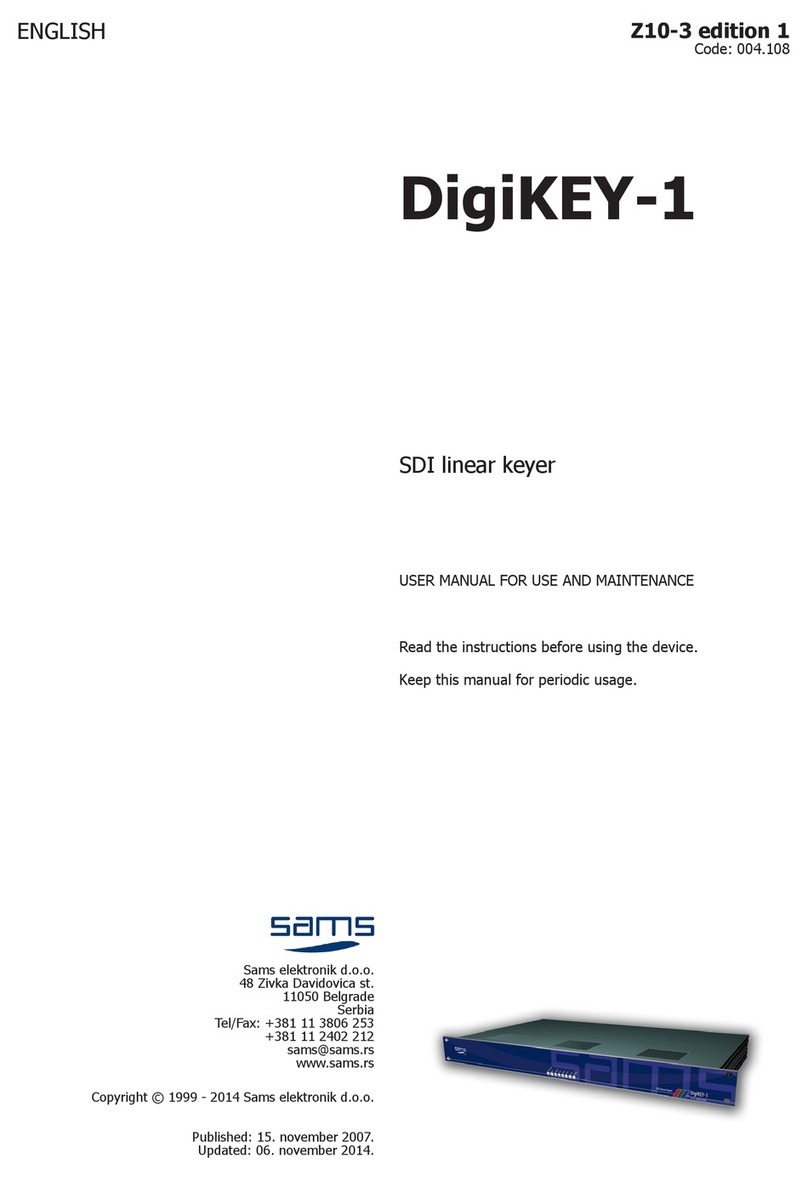 Sams DigiKEY-1 Instruction manual