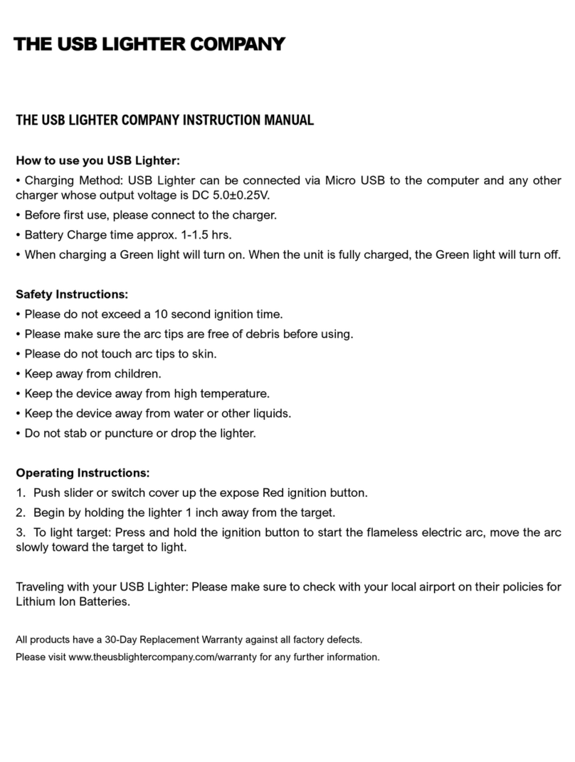 The USB Lighter Company USB Lighter User manual