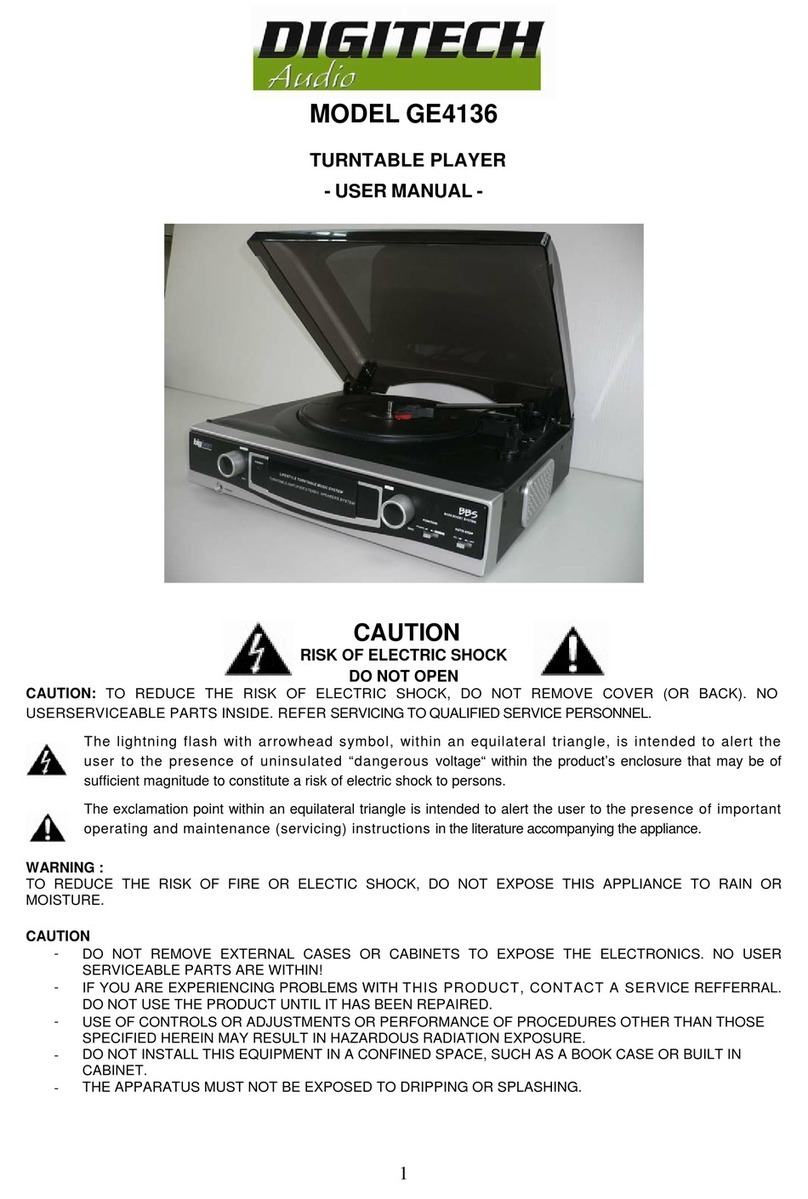 DIGITECH Audio GE4136 User manual
