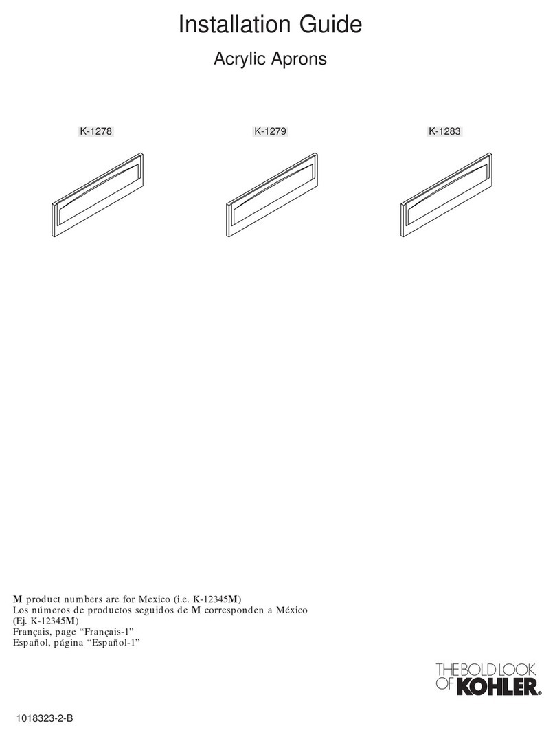 Kohler K-1278 User manual