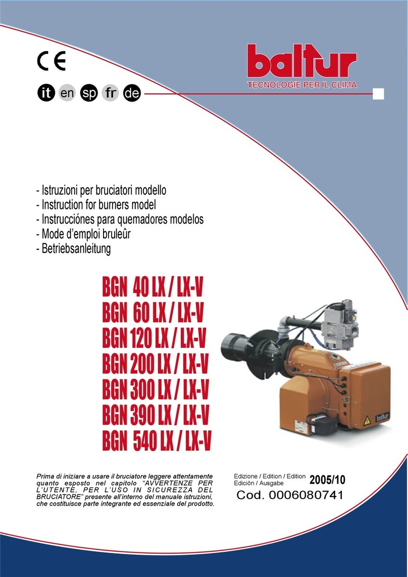 baltur BGN 40 LX-V User manual