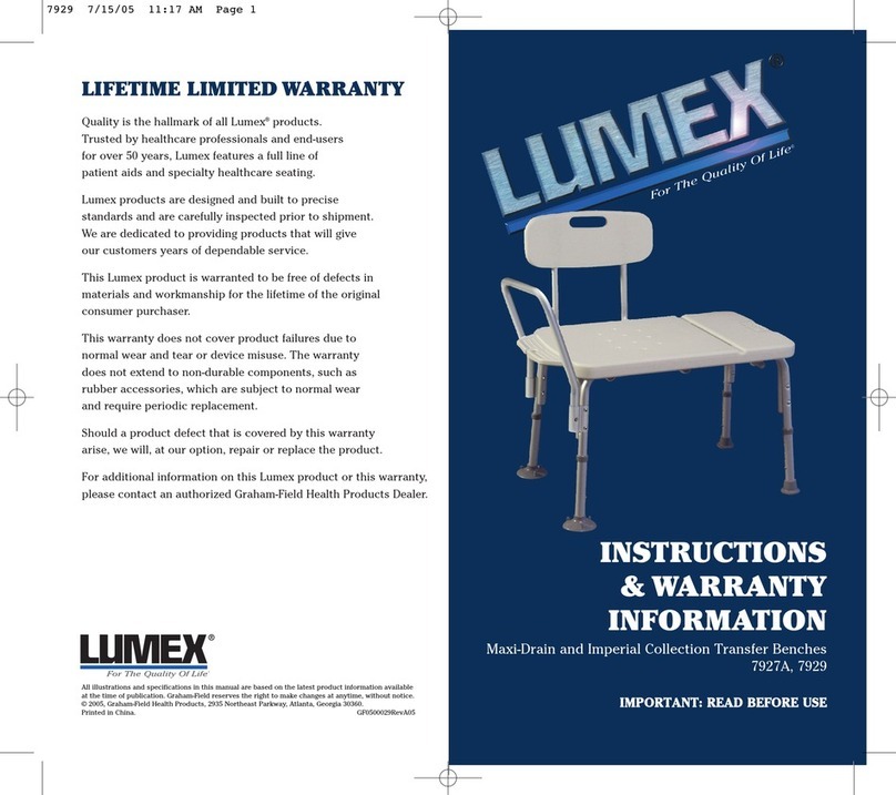 Lumex 7927A Instructions & warranty information