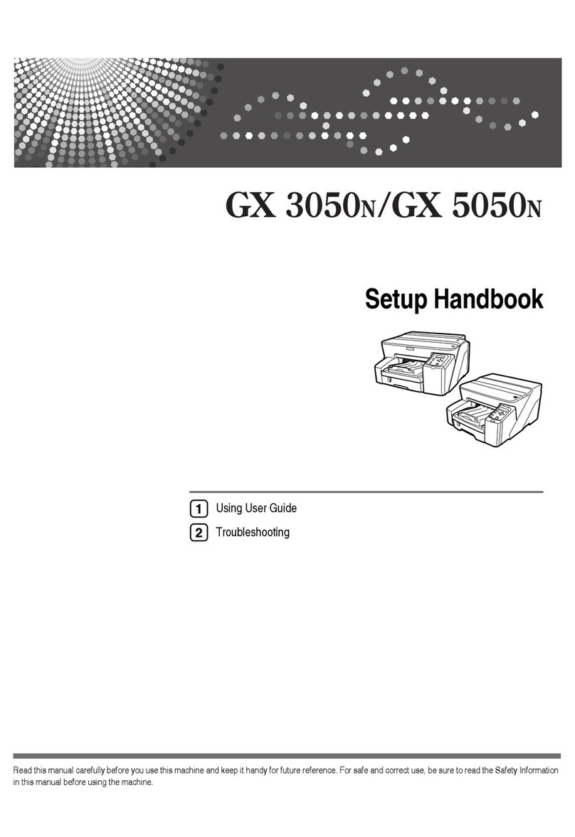 Ricoh Aficio GX3050N User manual
