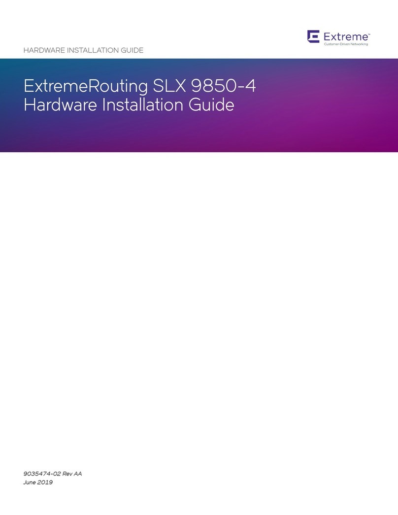 Extreme Networks ExtremeRouting SLX 9850-4 Manual