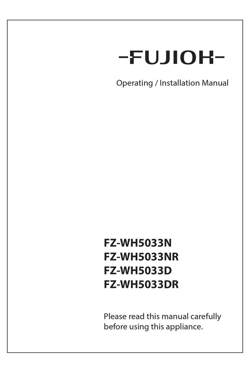 Fujioh FZ-WH5033N Operating & installation manual