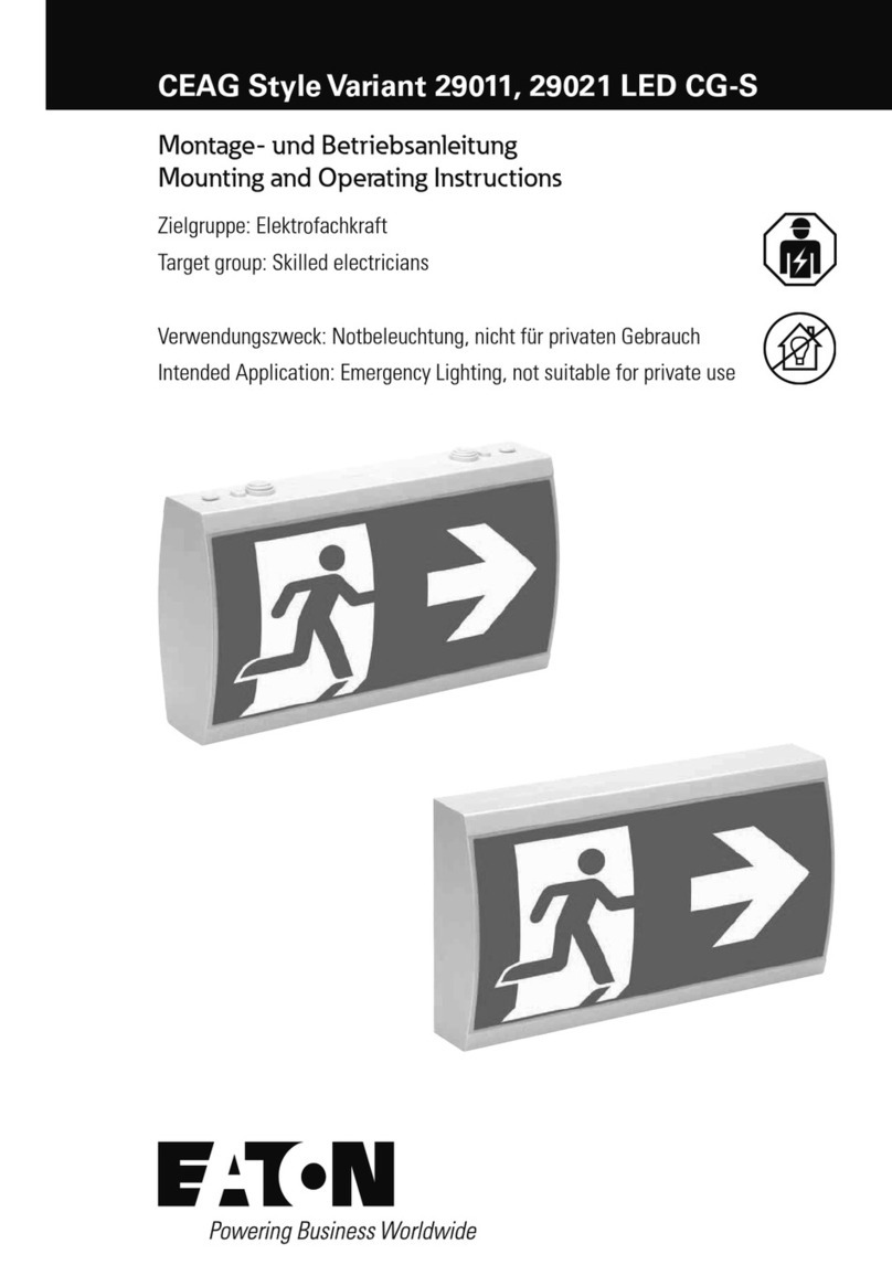 Eaton CEAG Style Variant 29011 Mounting and operating instructions