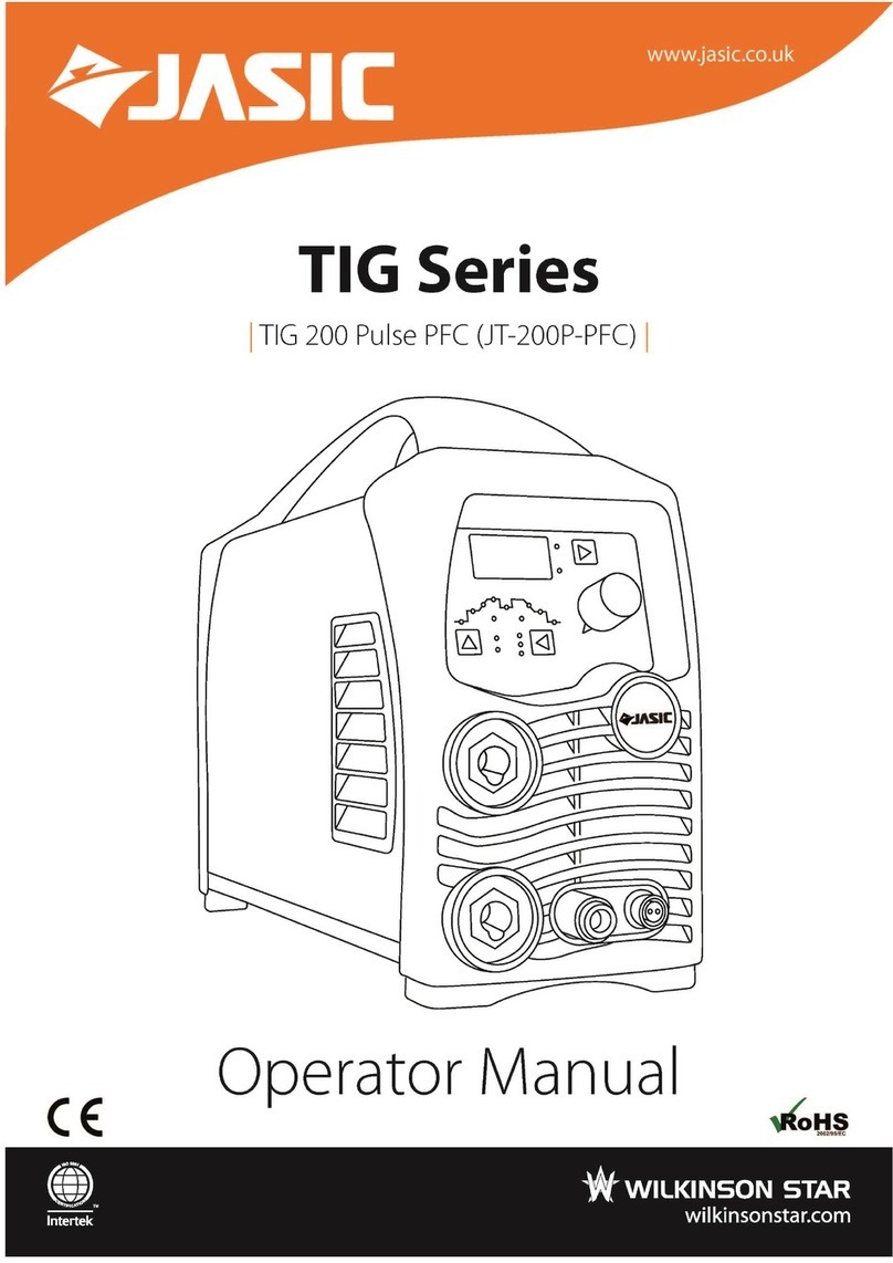 Wilkinson Star Jasic JT-200P-PFC Operator's manual Wilkinson Star Jasic JT-200P-PFC Operator's manual