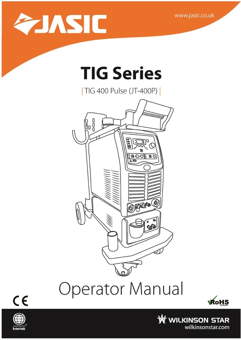 Wilkinson Star Jasic TIG Series Operator's manual