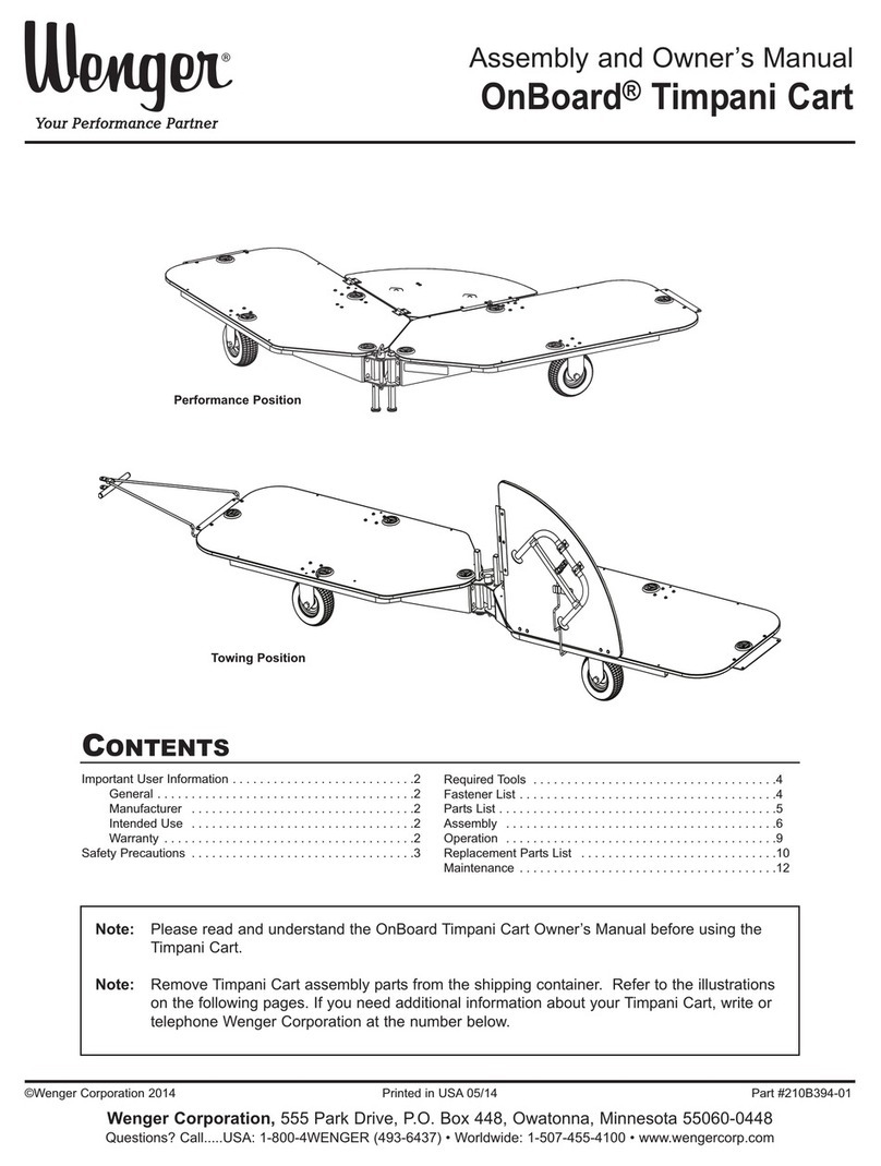 Wenger OnBoard Timpani Cart User manual