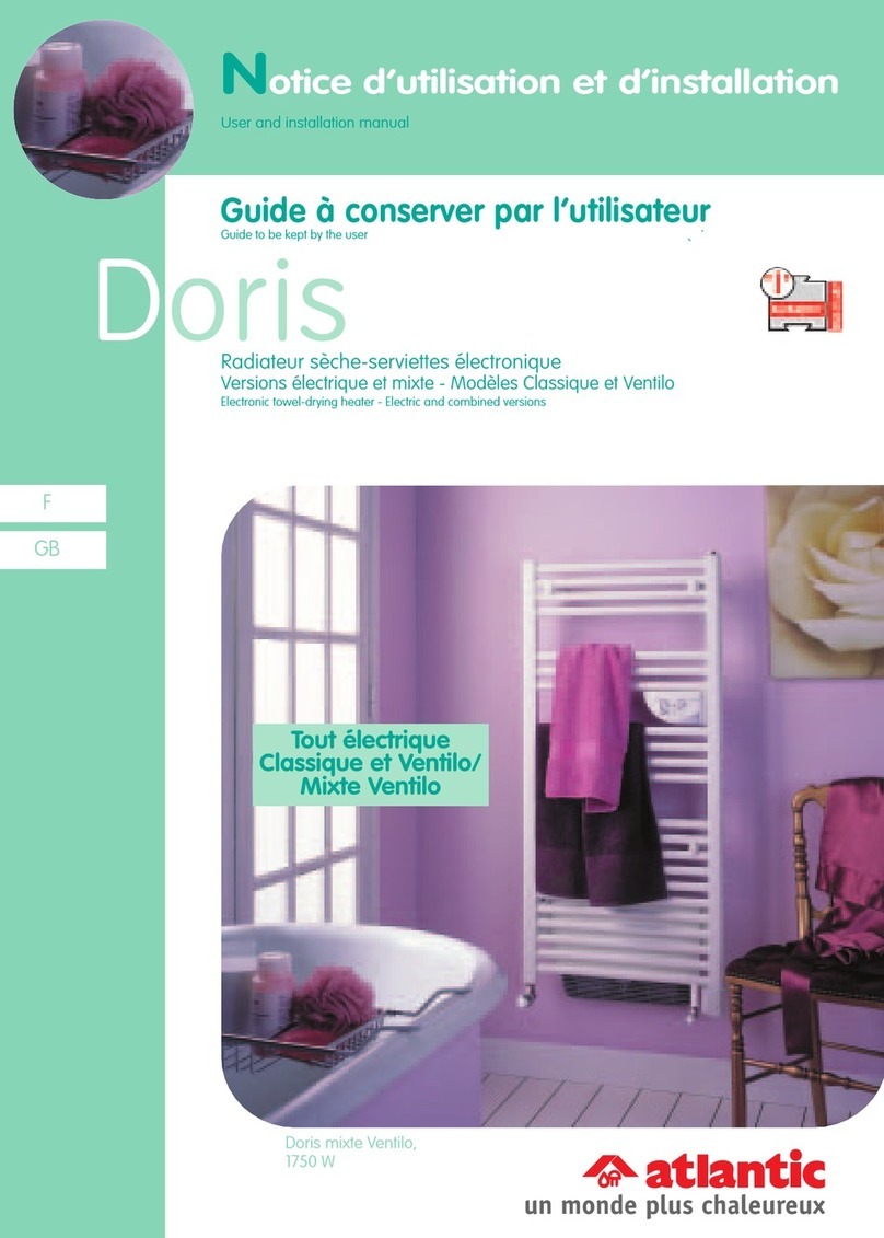 Atlantic Doris mixte Ventilo Series Operating manual