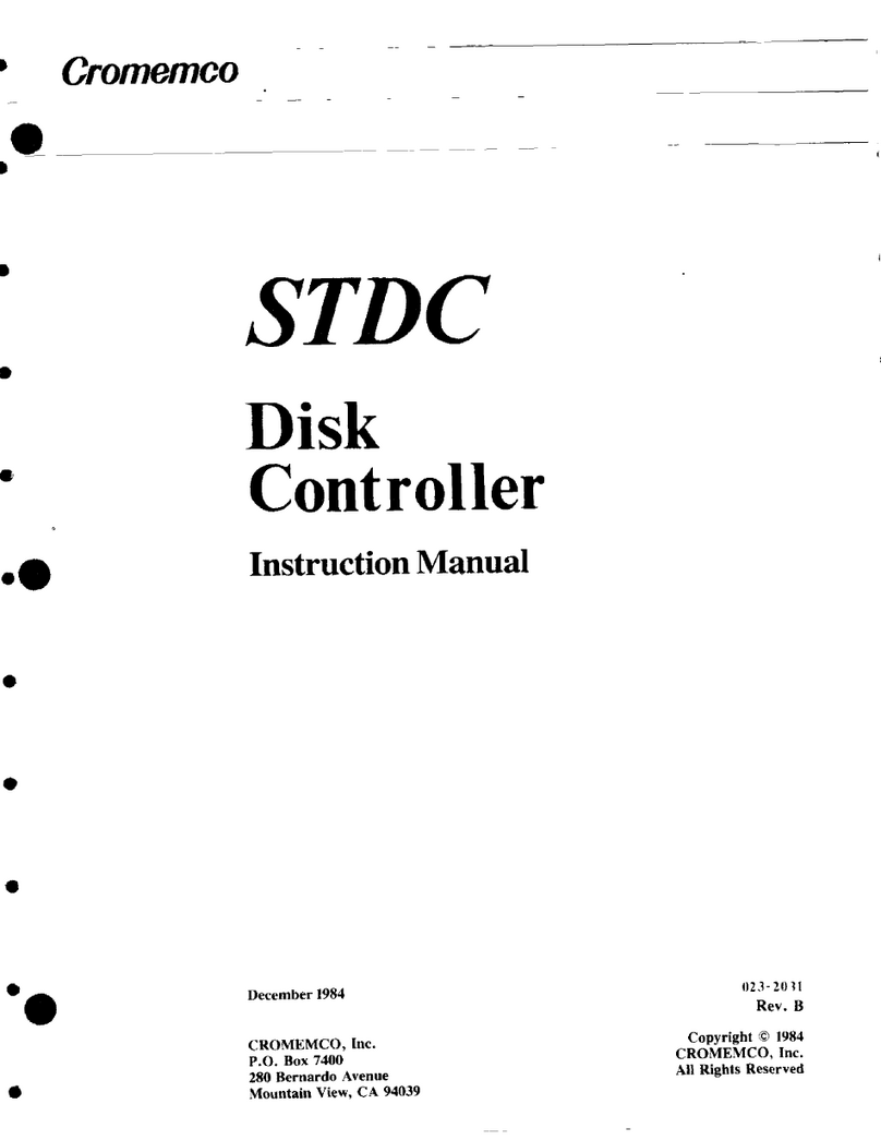 Cromemco STDC instruction manual