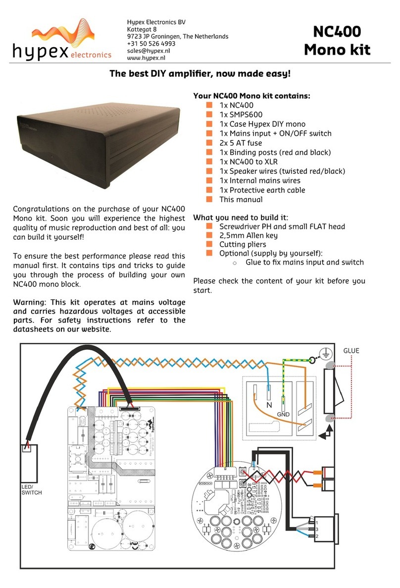 Hypex Electronics NC400 Mono Kit manual