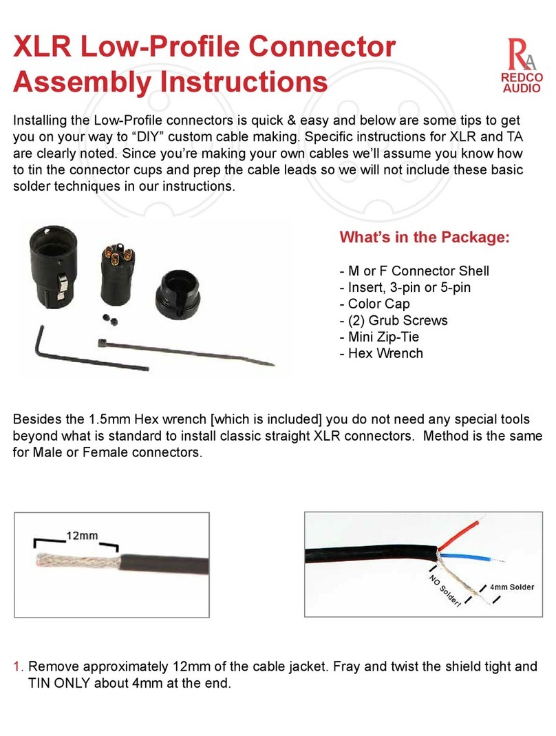 RA XLR Series Assembly instructions