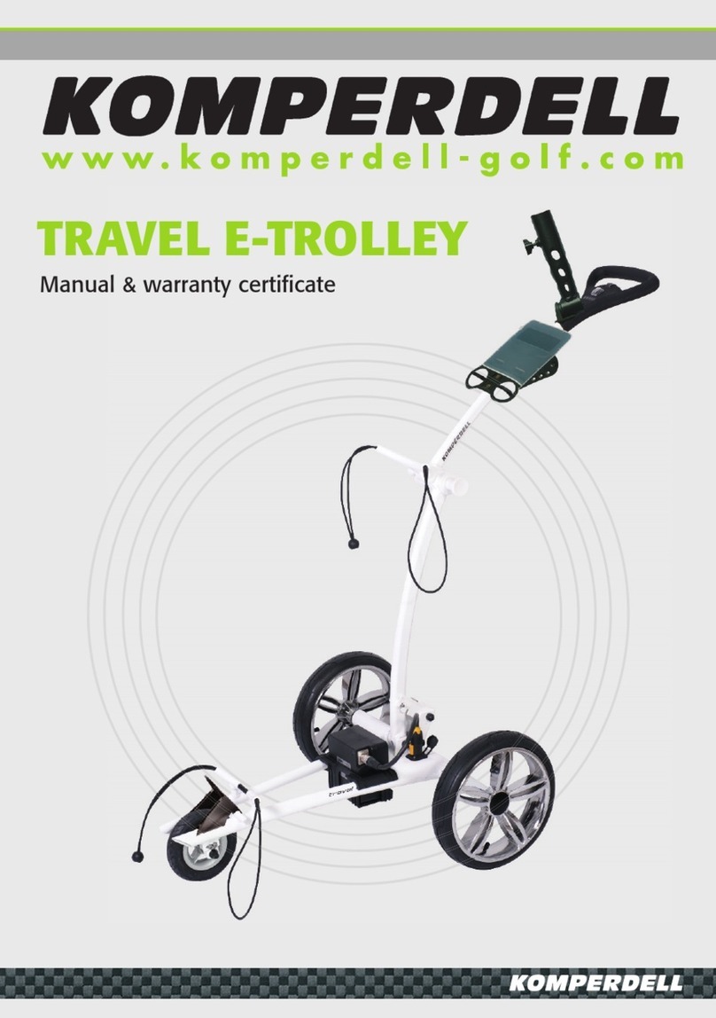 KOMPERDELL TRAVEL E-TROLLEY Manual & warranty certificate