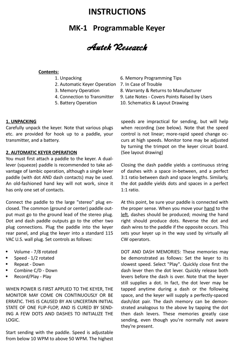 Autek Research MK-1 instructions