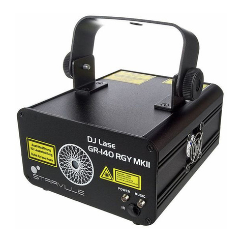 Stairville DJ Lase GR-140 RGY MKII user manual
