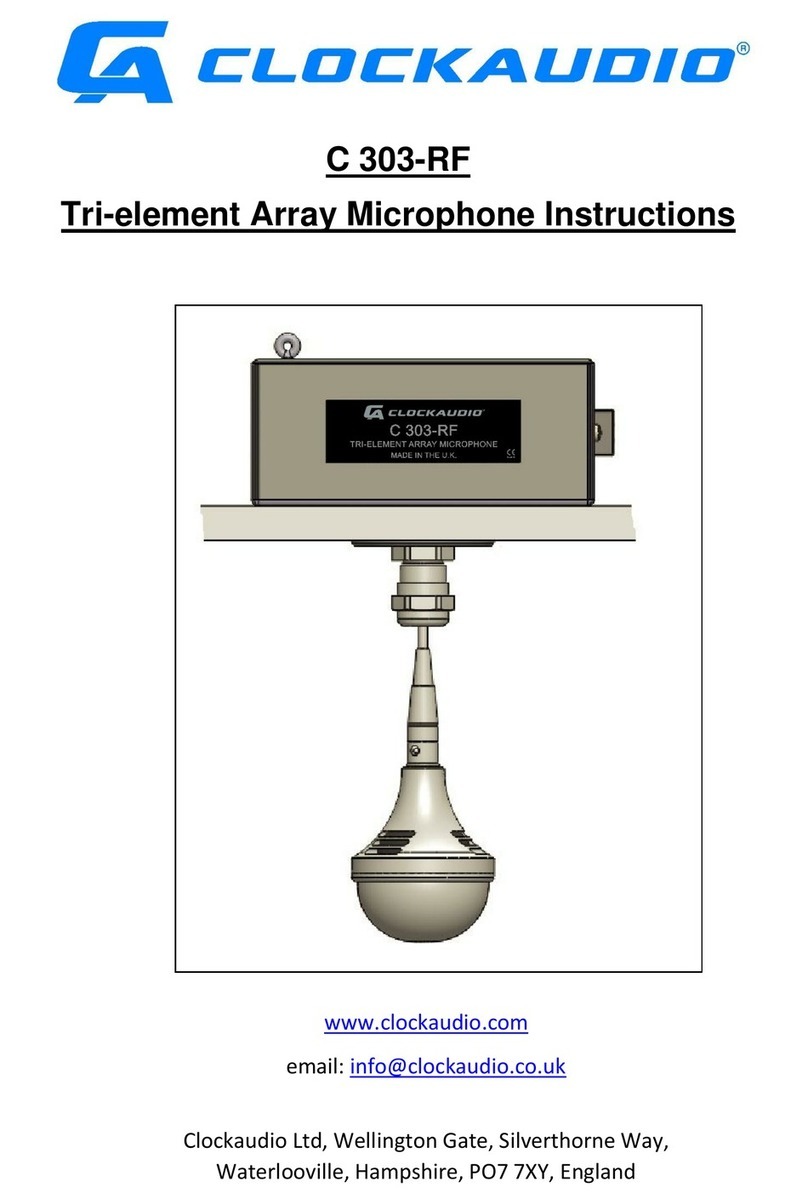 Clockaudio C 303-RF User manual