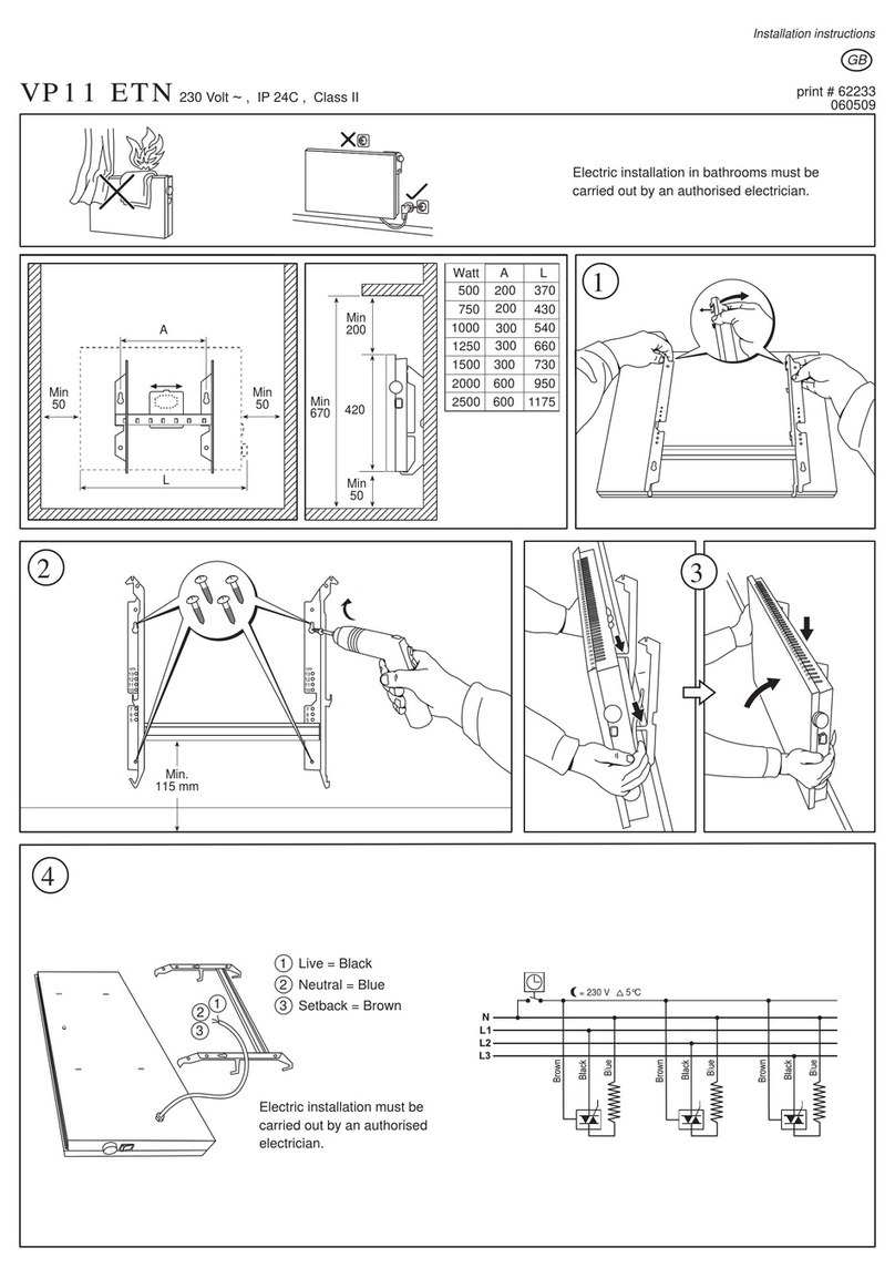 Adax VP11 ETN Series User manual