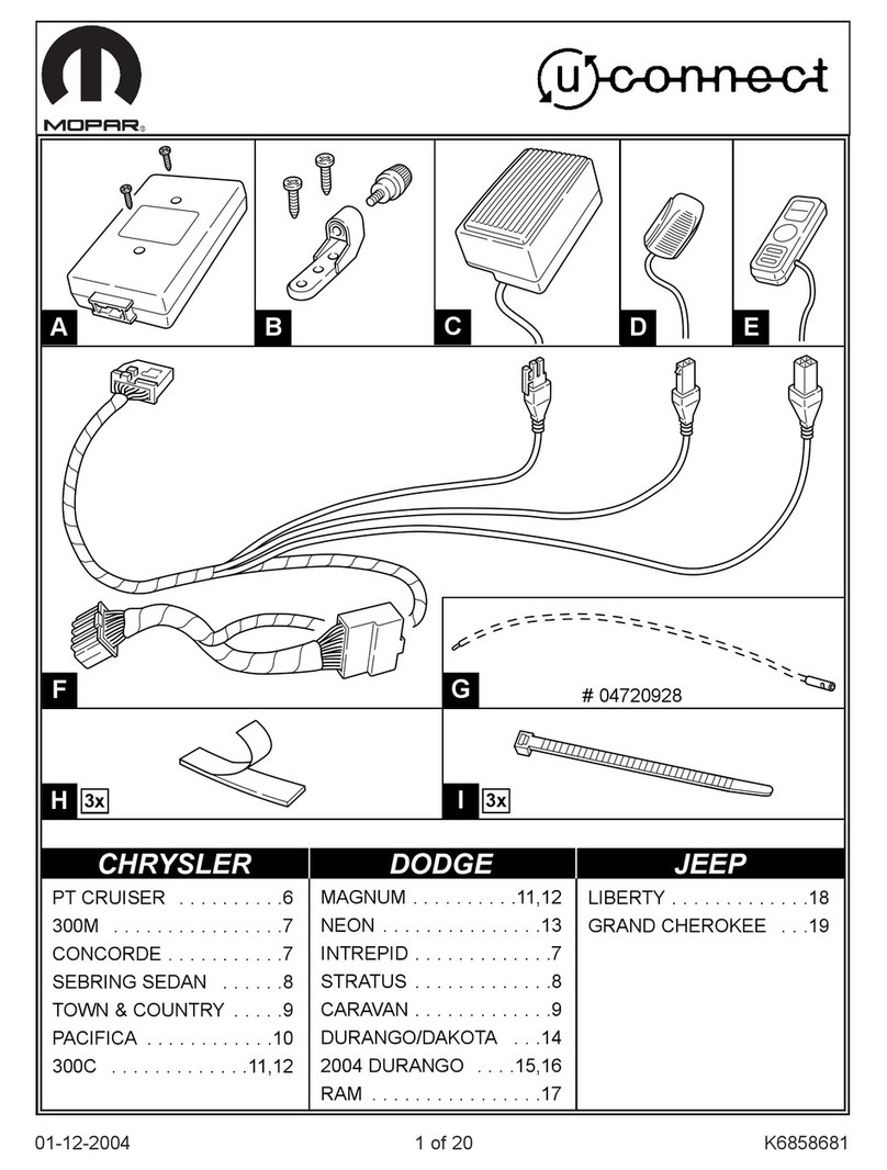 Mopar Uconnect installation manual
