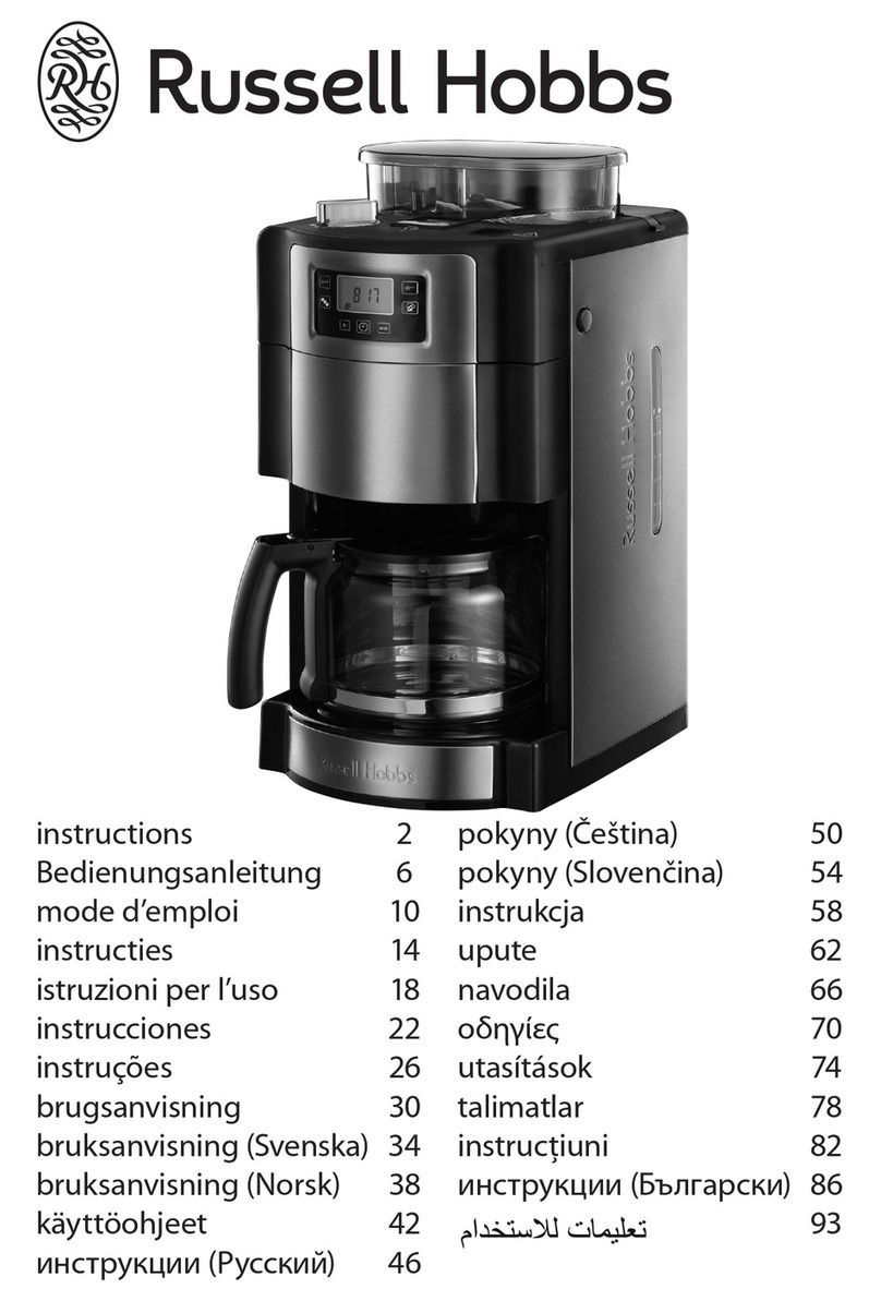 Russell Hobbs Allure Grind 20060-56 instructions