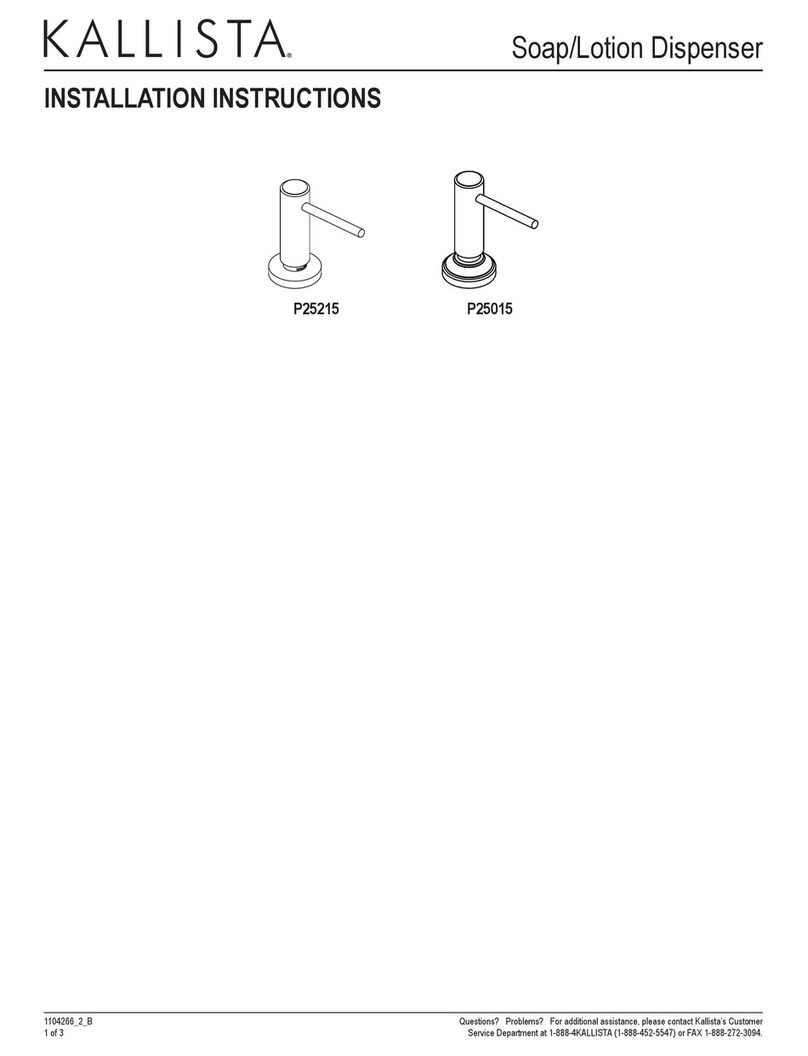 Kallista P25015 installation instructions
