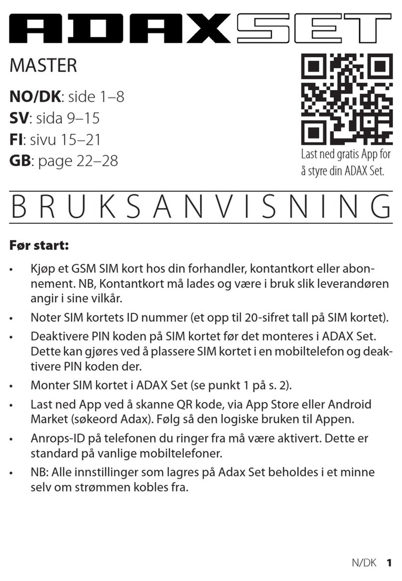 Adax SET user guide