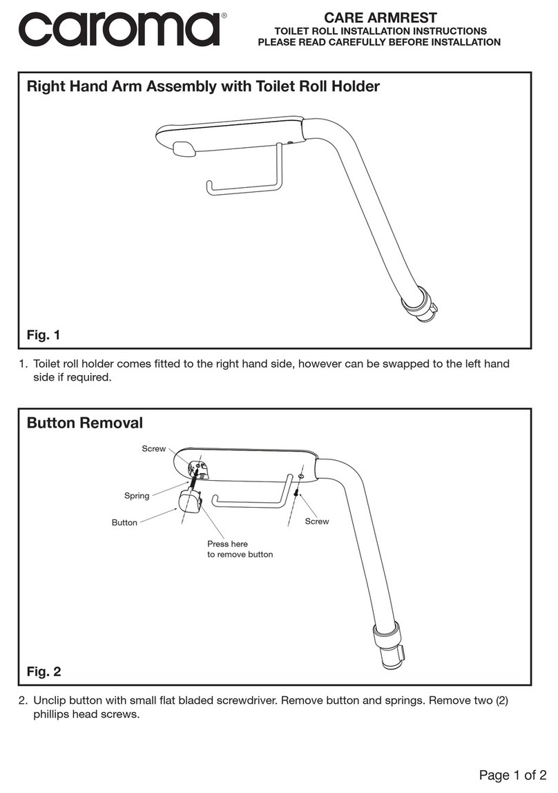 Caroma CARE ARMREST User manual