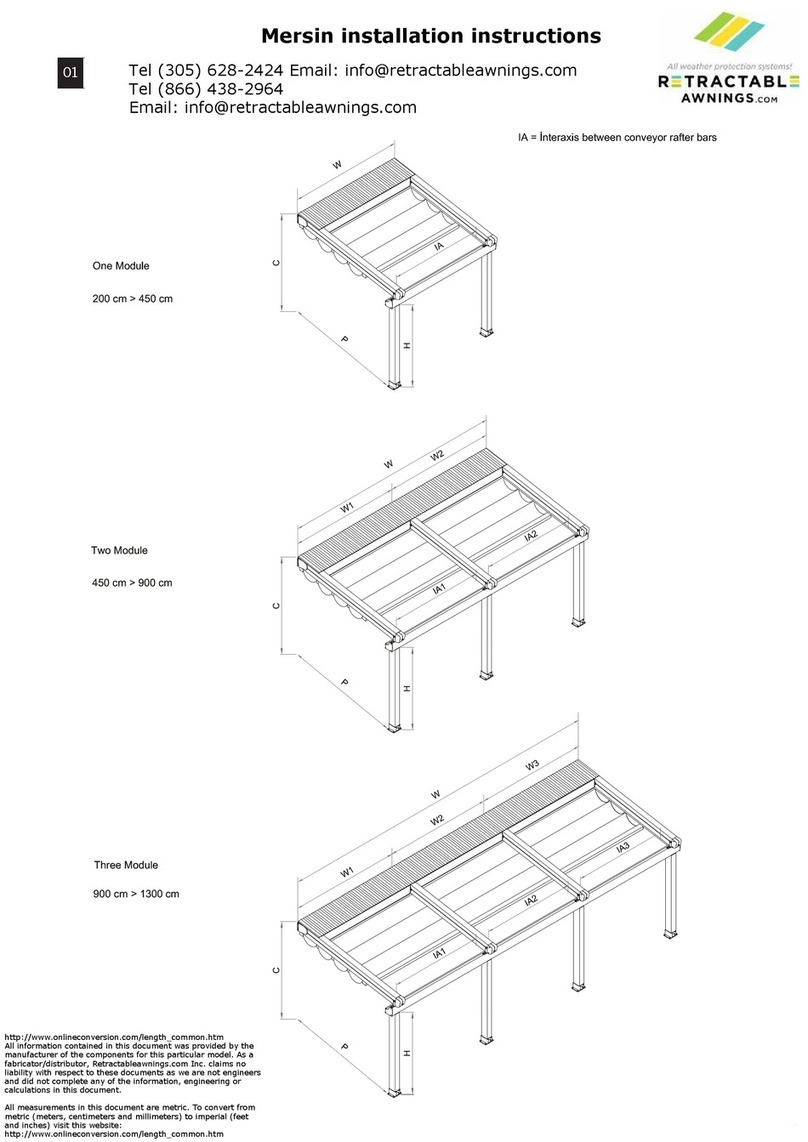 Retractableawnings.com Mersin installation instructions