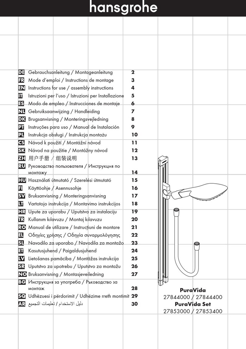 Hans Grohe PuraVida Instructions for use/assembly instructions