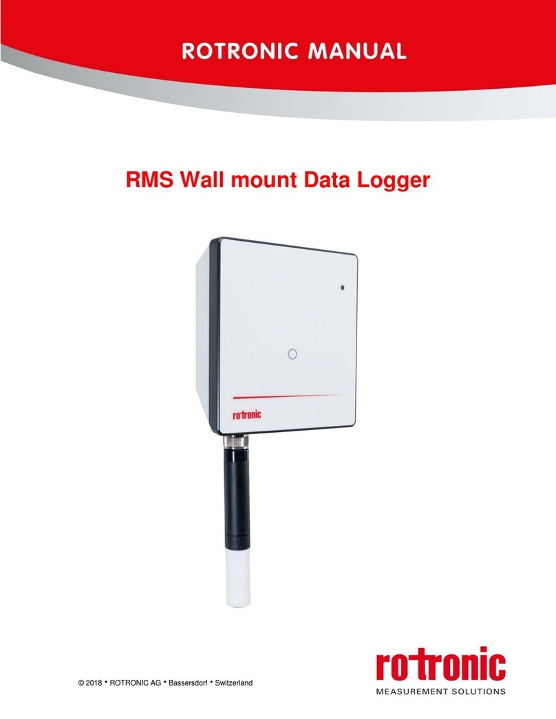 Rotronic RMS Wall mount Data Logger User manual