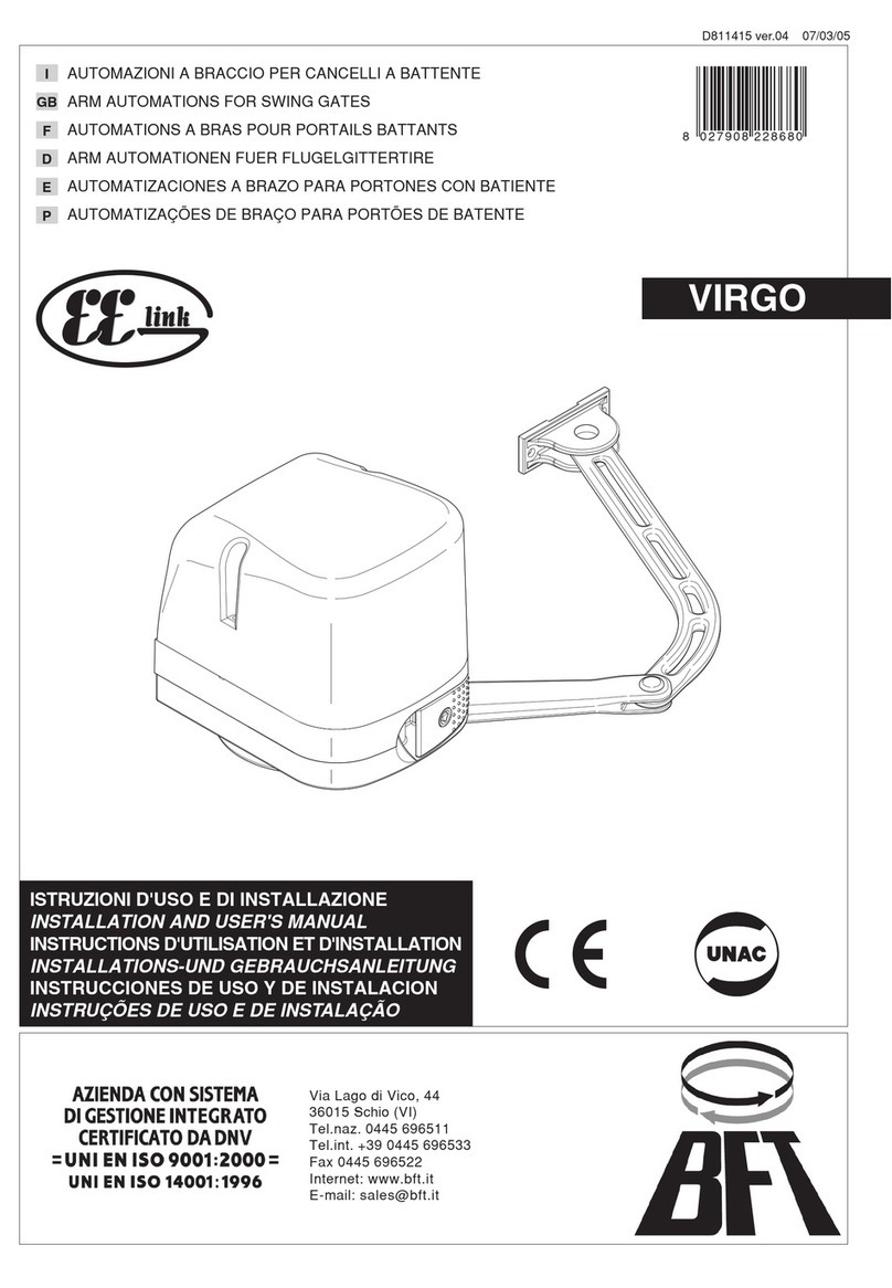 BFT VIRGO User manual