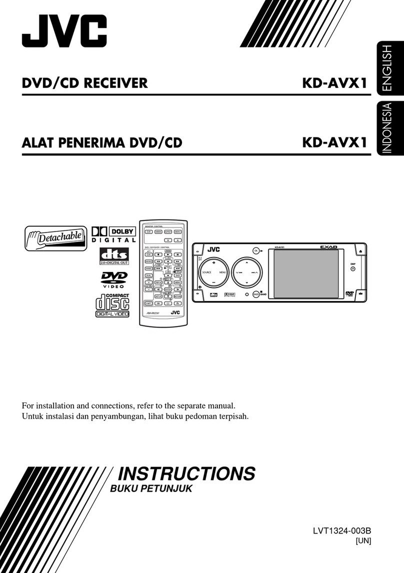 JVC KD-AVX1 User manual JVC KD-AVX1 User manual